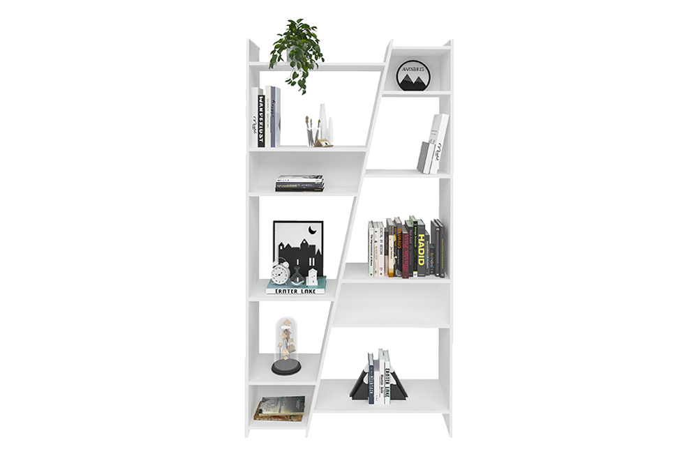 Naples Tall Bookcase White