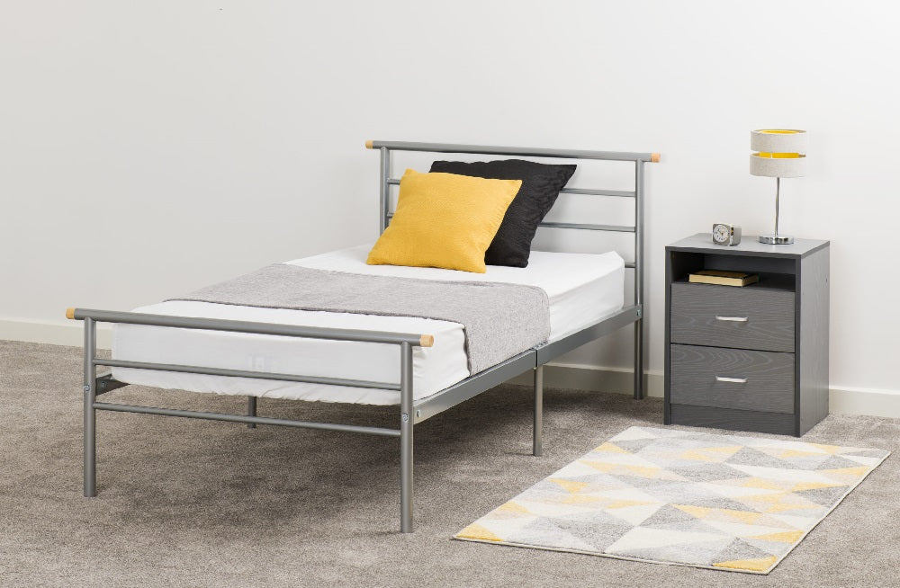 Orion 3FT Bed Silver