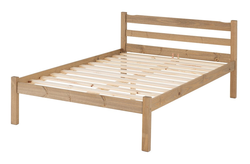 Panama 4FT 6" Bed Natural Wax