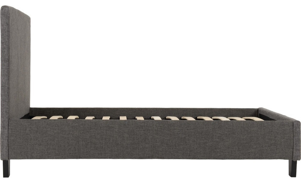 Prado 3FT Bed Grey Faux Leather - furnishopuk