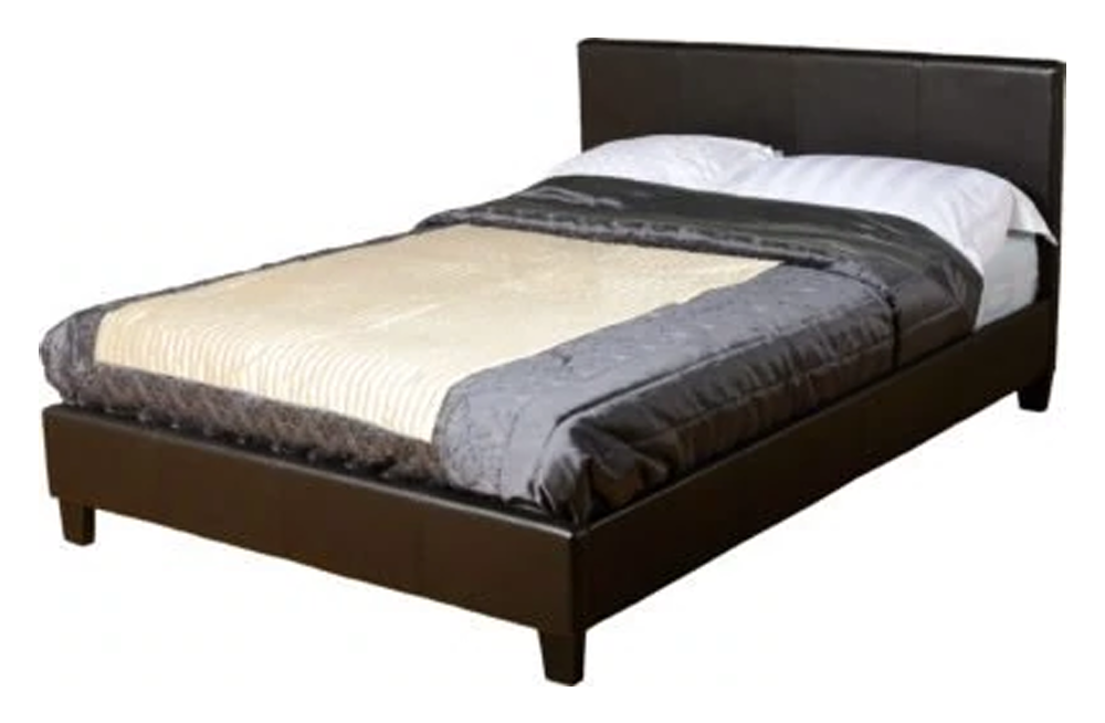 Prado 4FT Brown Faux Leather - furnishopuk