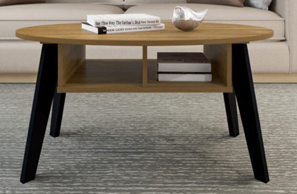 Naples Coffee Table Black/Pine Effect