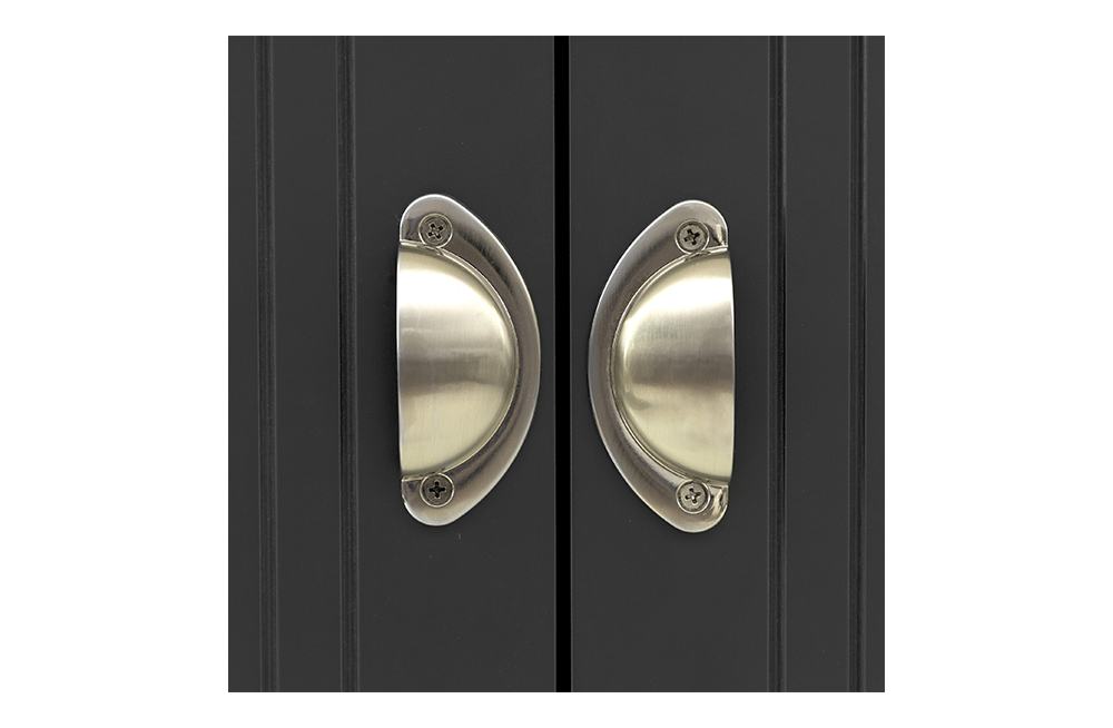 Toledo 2 Door Wardrobe Grey/Oak Effect