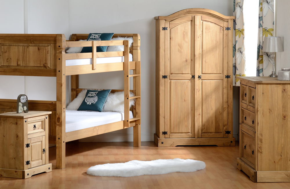 Corona Trio Distressed Waxed Pine
