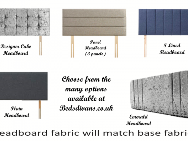Platform Top Divan Bed Base (Included Feet) FREE UK DELIVERY