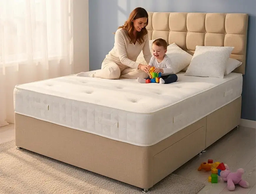 Furnishop Super 3000 Pocket Tinsel Medium Firmness Mattress Free UK Delivery