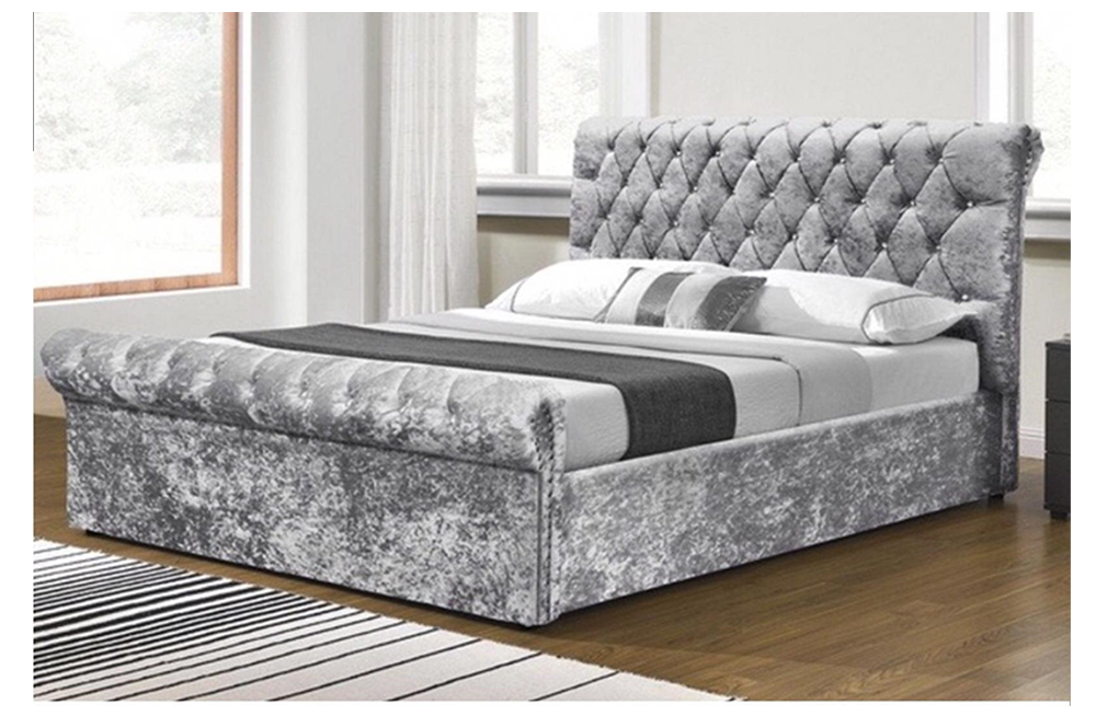 Chesterfield Bed Available In All Colours & Sizes - Double King Or Super King
