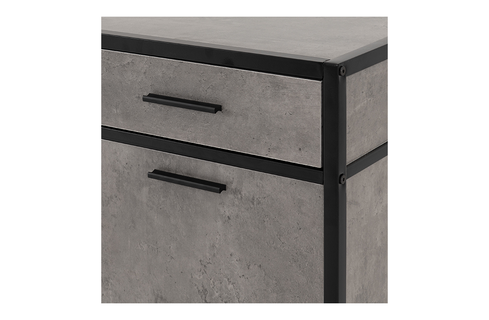 Athens Sideboard Concrete Effect/Black