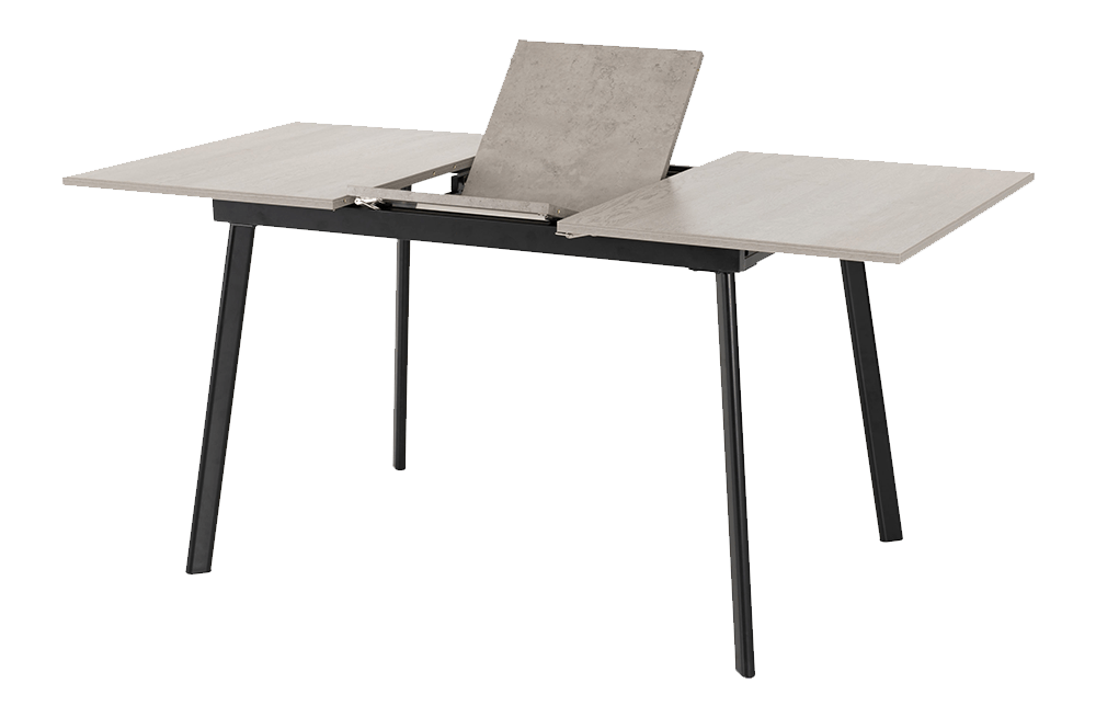 Avery Extending Dining Set with Avery Chairs Concrete/Grey Oak Effect/Grey Velvet