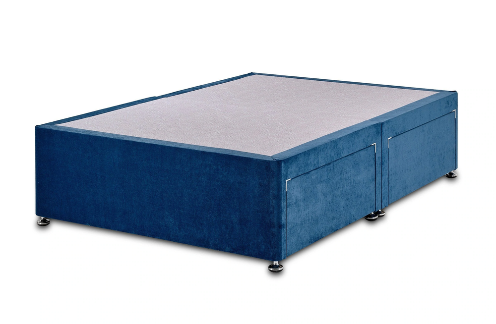 Furnishop Premium Blue Plush divan bed base