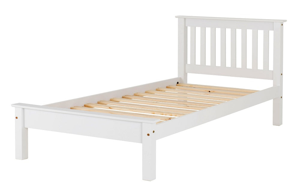 Monaco 3FT Bed Low Foot End White