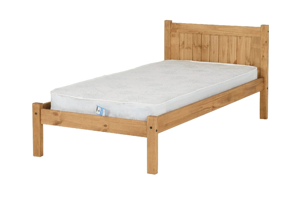 Maya 3FT Bed Distressed Waxed Pine - 3FT