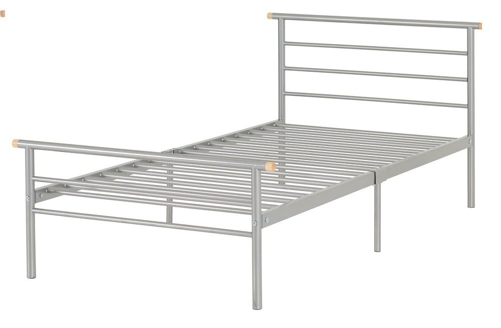 Orion 3FT Bed Silver