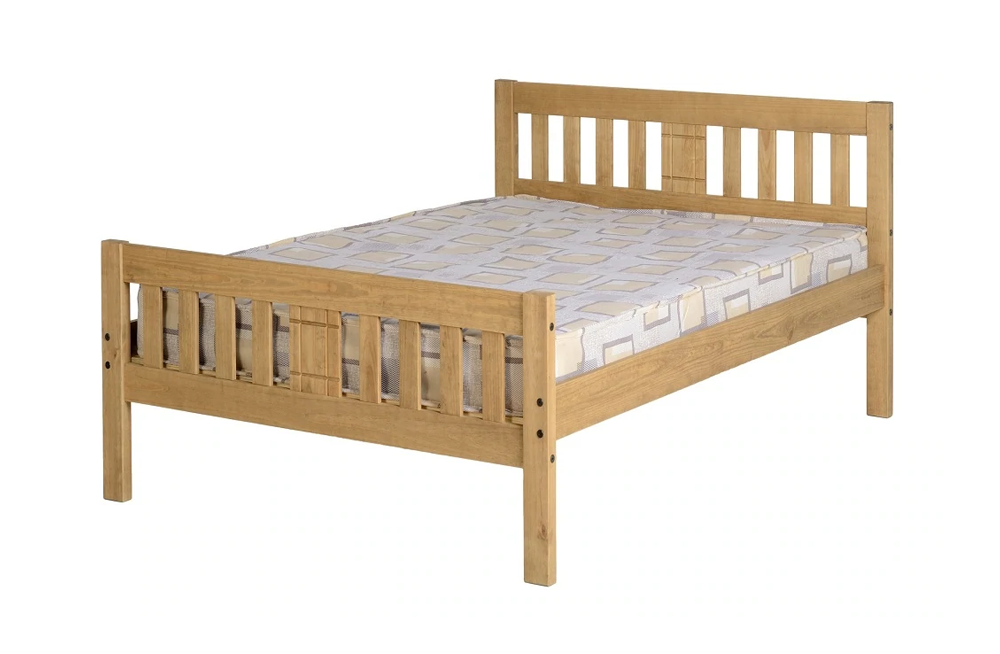 Rio 4FT 6" Bed Distressed Waxed Pine
