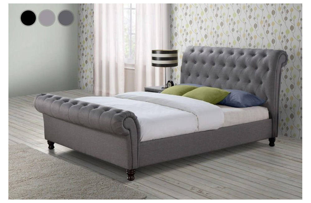 Chesterfield Bed Available In All Colours Sizes Vary From Double King Or Super King - furnishopuk